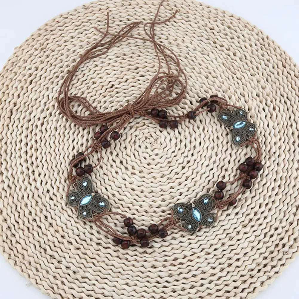 Ethnic Style Belt Women Belt Vintage Bohemian Beads Belt Lunarity Garage   
