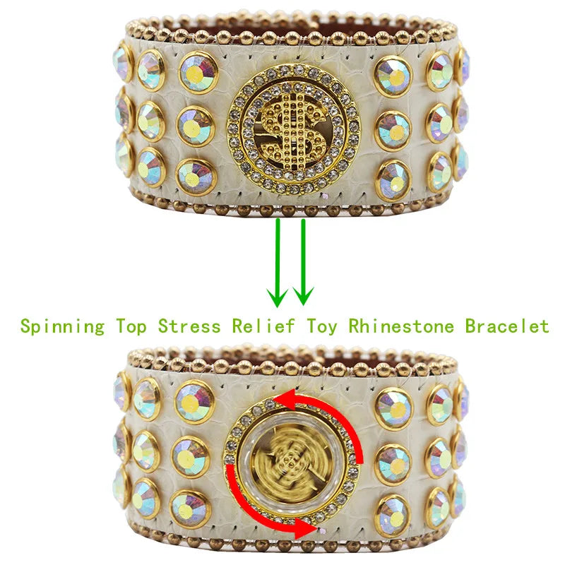 Western Rhinestone Spinner Bracelet Bracelets LUNARITY GARAGE