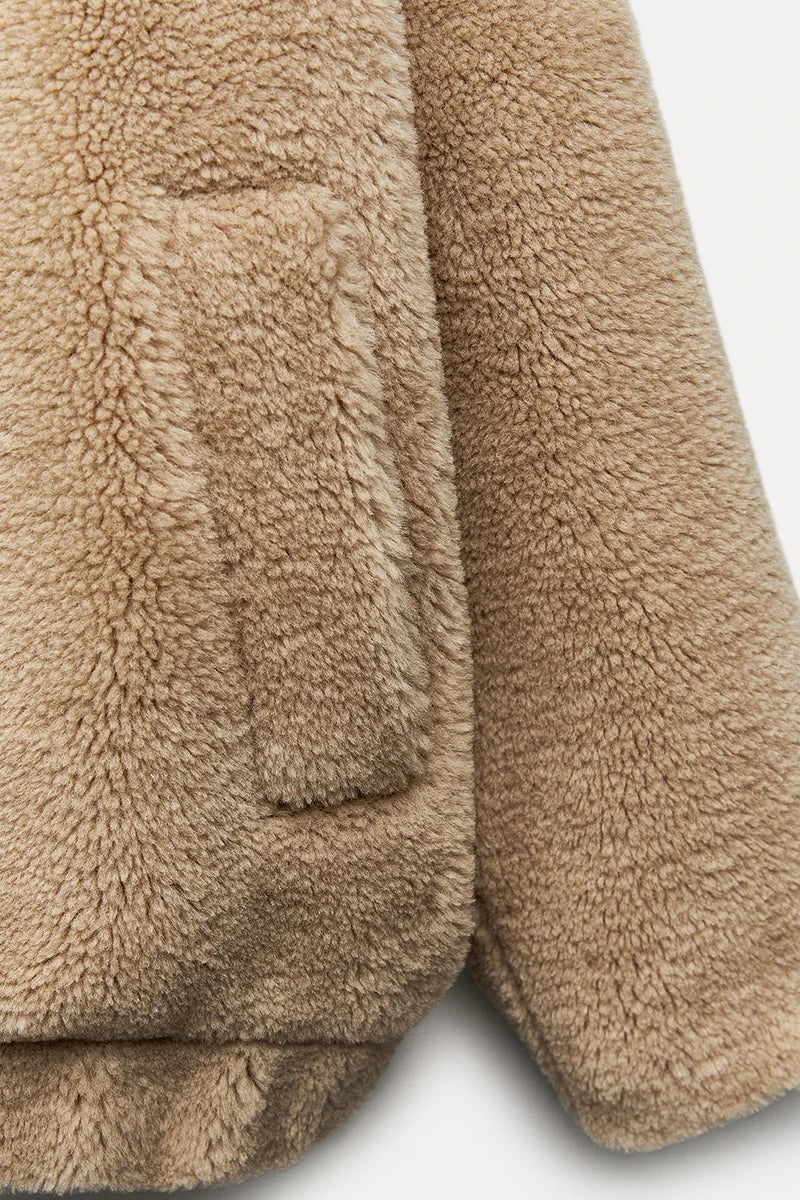 Chic Teddy Bear Faux Fur Coat Coats Lunarity Garage