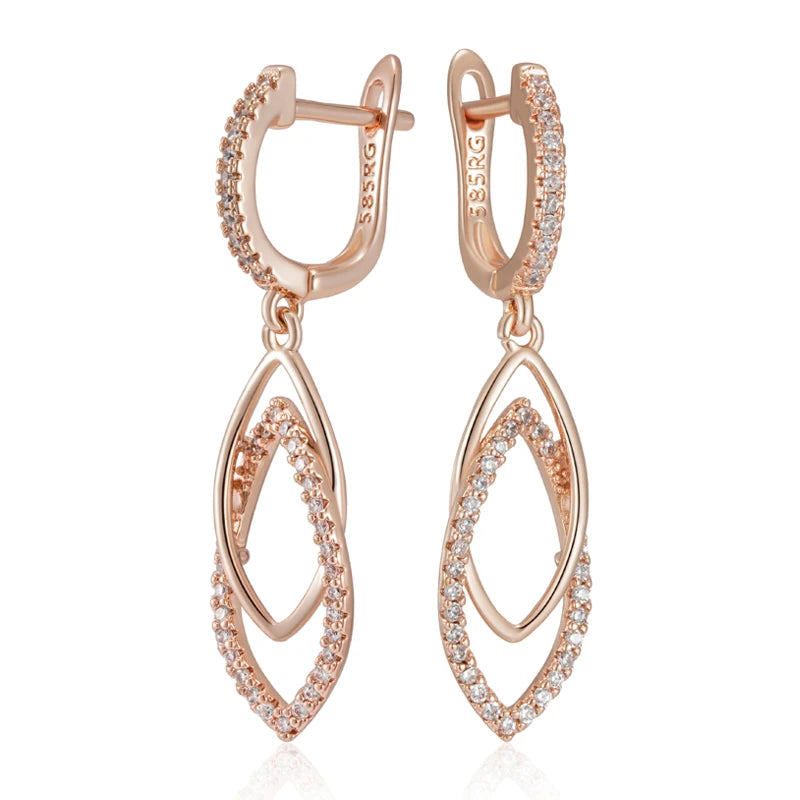 Shiny Zircon Drop Earrings Earrings LUNARITY GARAGE   