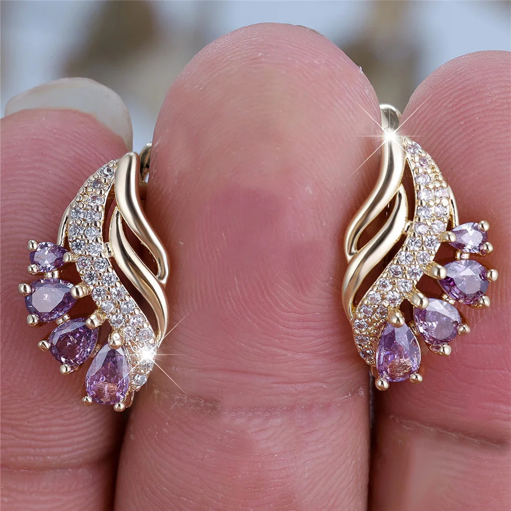 Radiant Amethyst Hoop Earrings Earrings LUNARITY GARAGE   