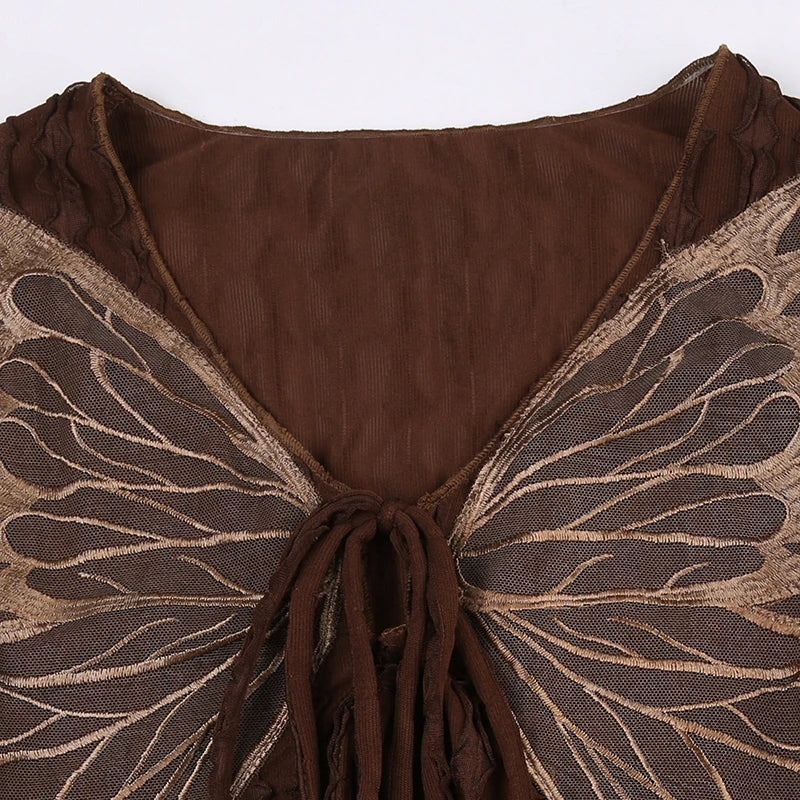 Lace Butterfly Patchwork Cardigan Top Tops Lunarity Garage