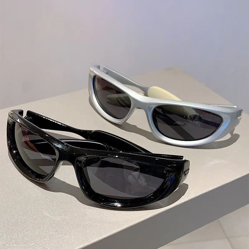 Y2K Luxury Designer Mirror Shades Sunglasses Sunglasses Lunarity Garage   