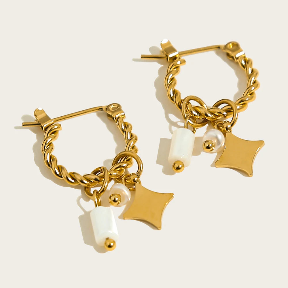 Golden Enchantment Hoops Earrings earrings LUNARITY GARAGE