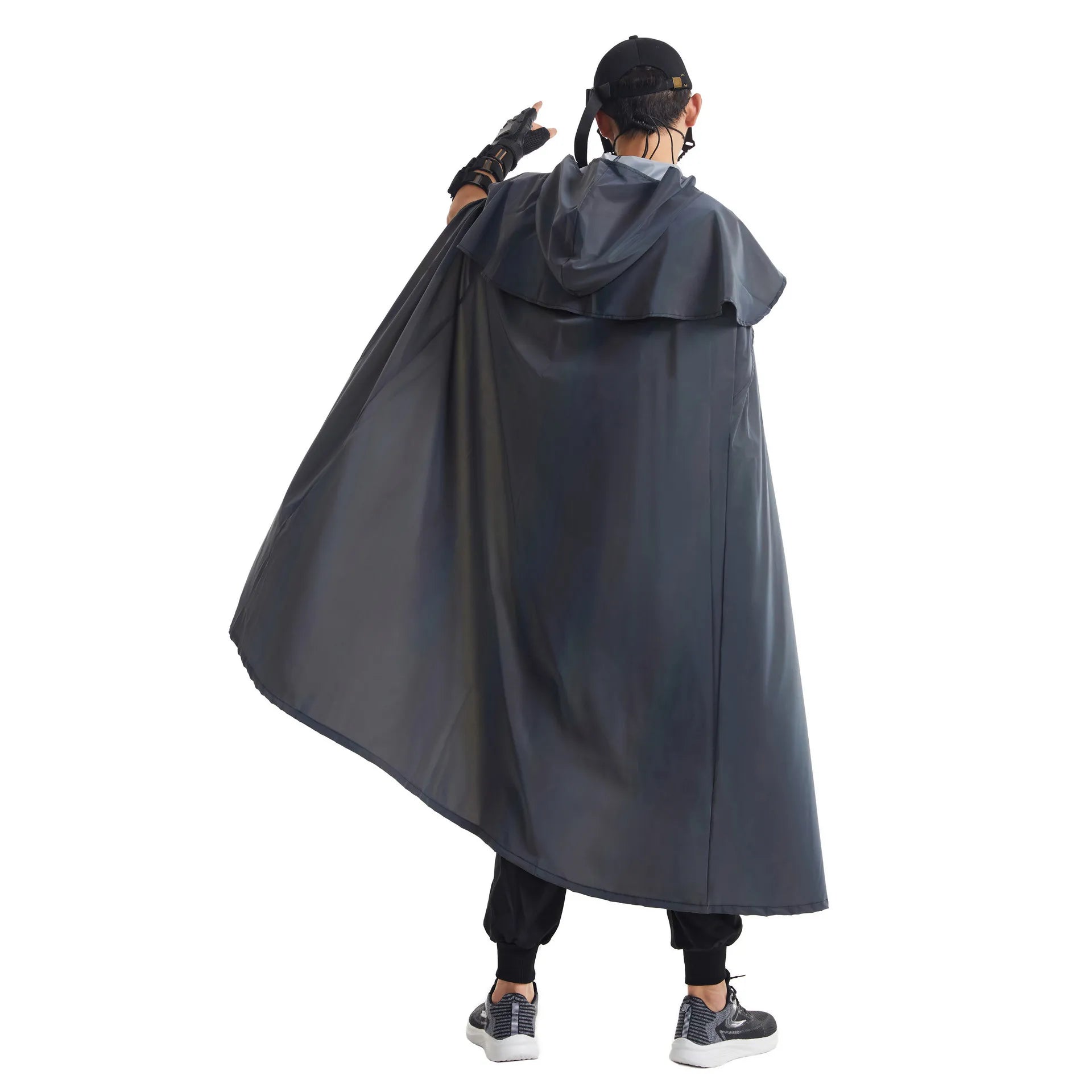 X-Long Reflective Hooded Cape – Unisex Festival & Cosplay Statement Piece Ponchos Lunarity Garage