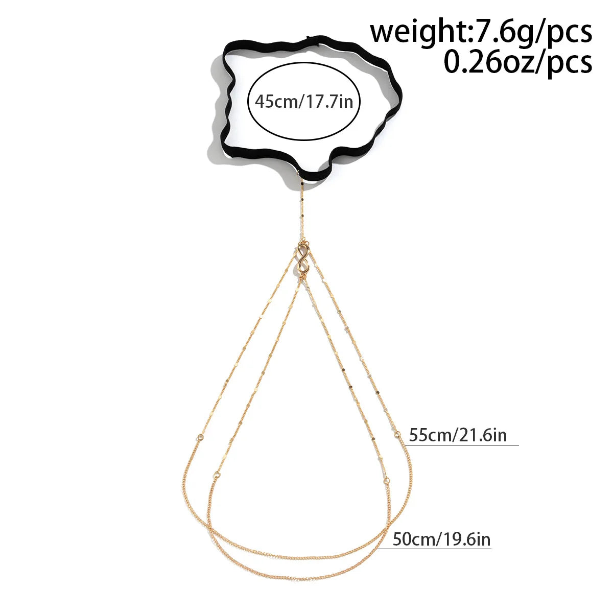 Customizable Summer Multi-Layer Heart Tassel Leg Chain leg Chain LUNARITY GARAGE