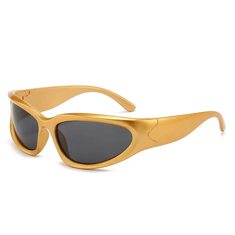 Y2K Sports Punk Square Sunglasses – Designer UV400 Mirror Shades for Women & Men Sunglasses Lunarity Garage C2