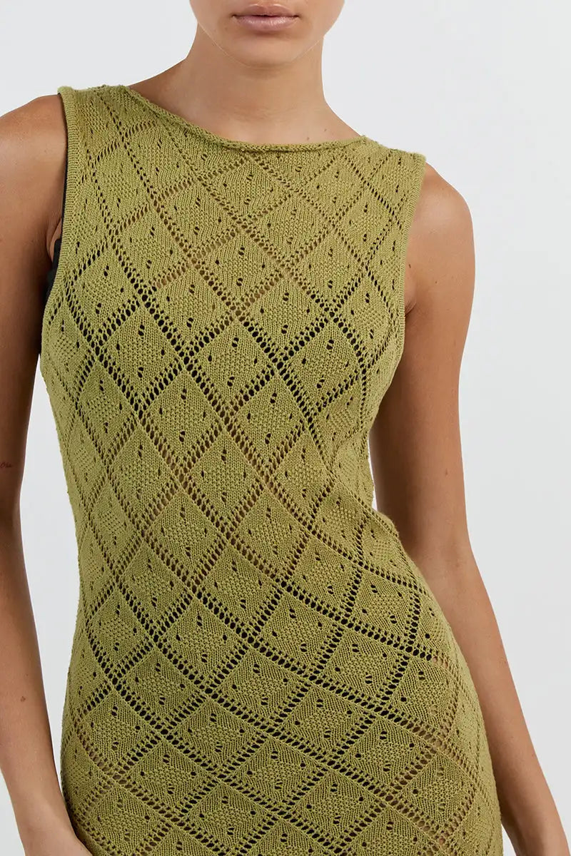 The Sexy Cut Out Slit Knit Mesh Maxi Cover-Up cover ups LUNARITY GARAGE