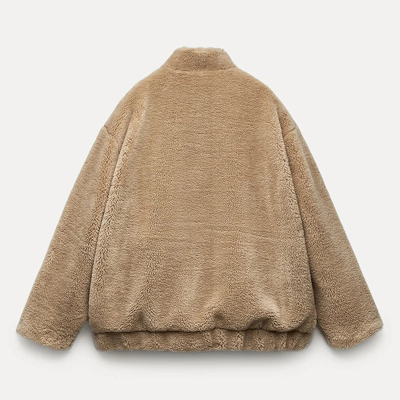 Chic Teddy Bear Faux Fur Coat Coats Lunarity Garage