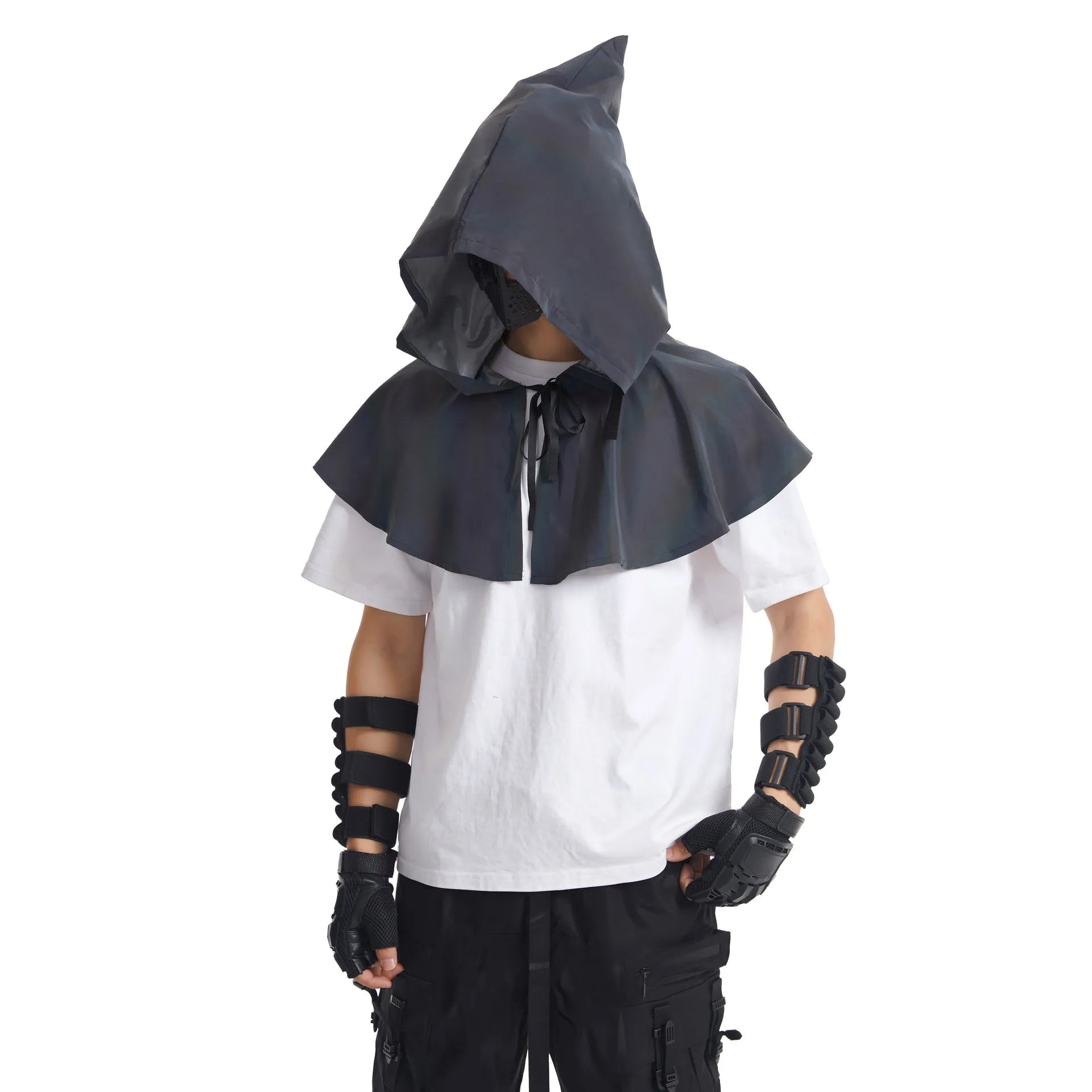 Reflective Hooded Enchanter Cloak – Unisex Cosplay & Festival Essential Costume Lunarity Garage