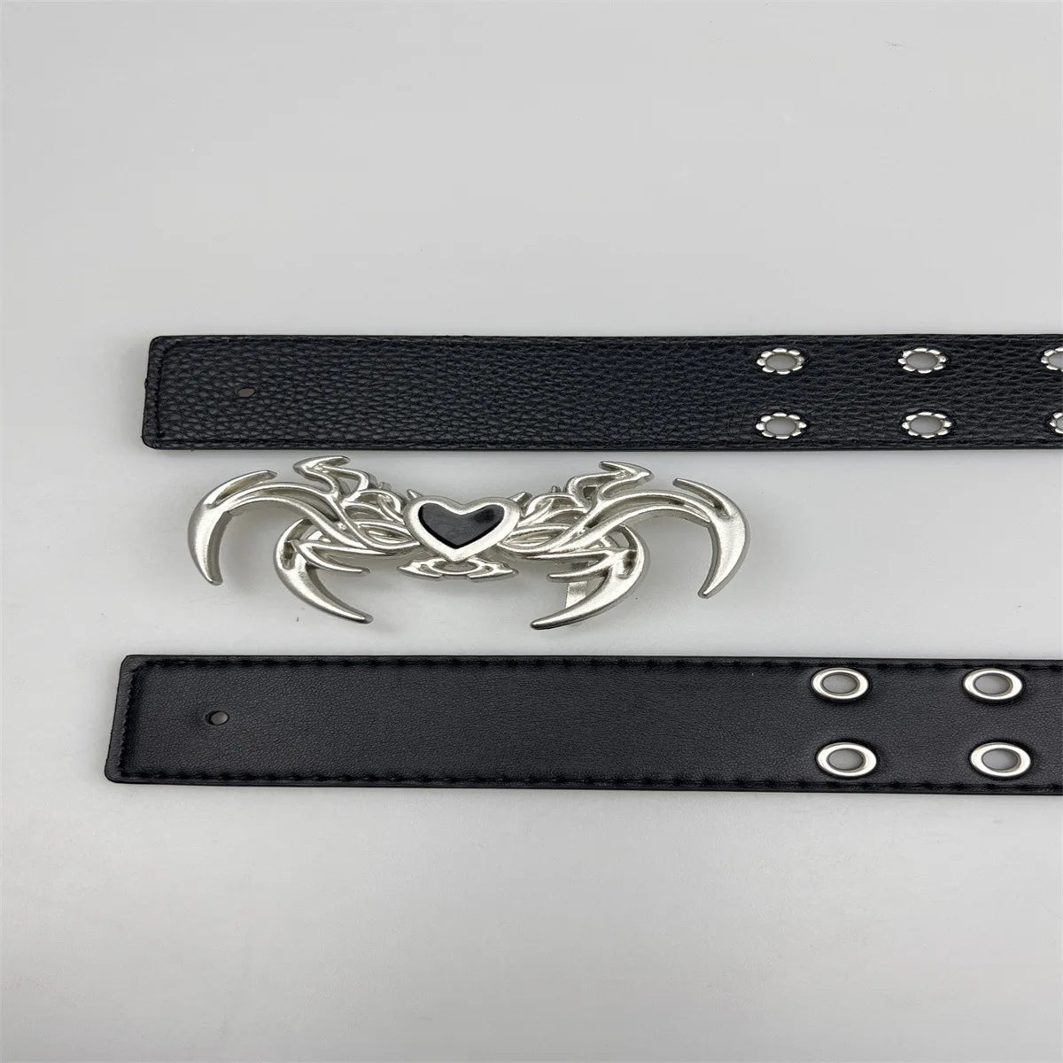 New Punk Embossed Love Belt - Versatile Gothic Style Belt LUNARITY GARAGE