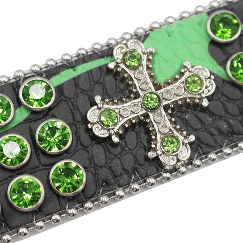 Rhinestone Cross Bracelet Bracelets LUNARITY GARAGE