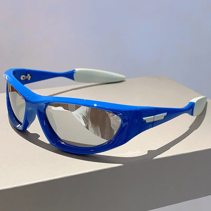 Y2K Luxury Designer Mirror Shades Sunglasses Sunglasses Lunarity Garage   