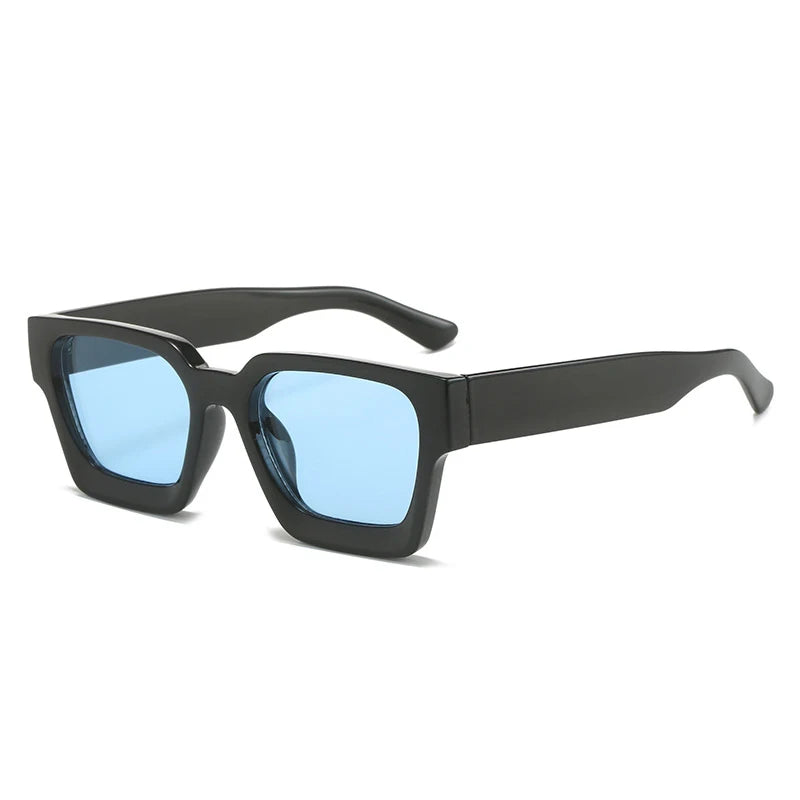 Vintage Square Candy Color Sunglasses – UV400 Gradient Designer Shades