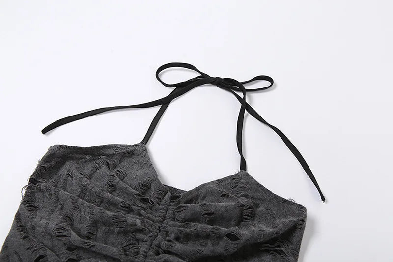 Y2K Fairy Grunge Drawstring 2-Piece Set Crop Top crop top Lunarity Garage   
