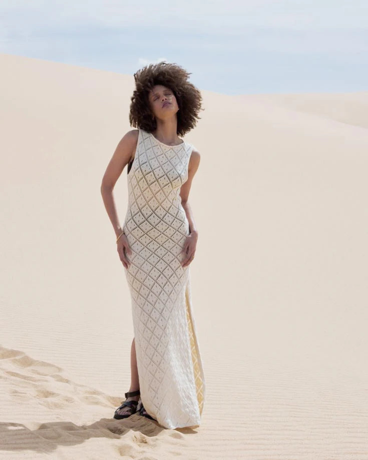 The Sexy Cut Out Slit Knit Mesh Maxi Cover-Up cover ups LUNARITY GARAGE