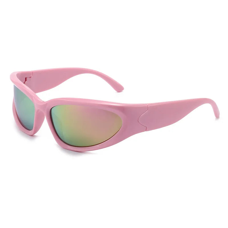 Y2K Sports Punk Square Sunglasses – Designer UV400 Mirror Shades for Women & Men Sunglasses Lunarity Garage C14