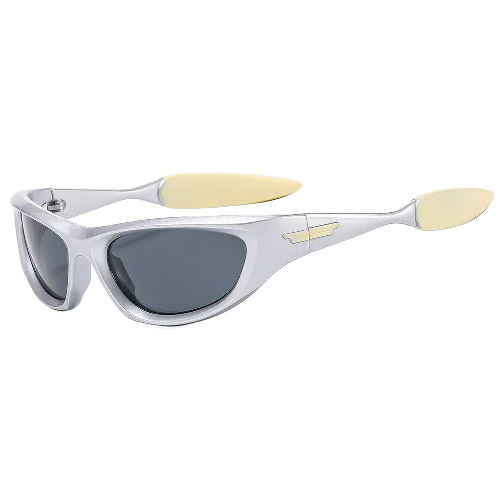 Y2K Luxury Designer Mirror Shades Sunglasses Sunglasses Lunarity Garage Silver Black