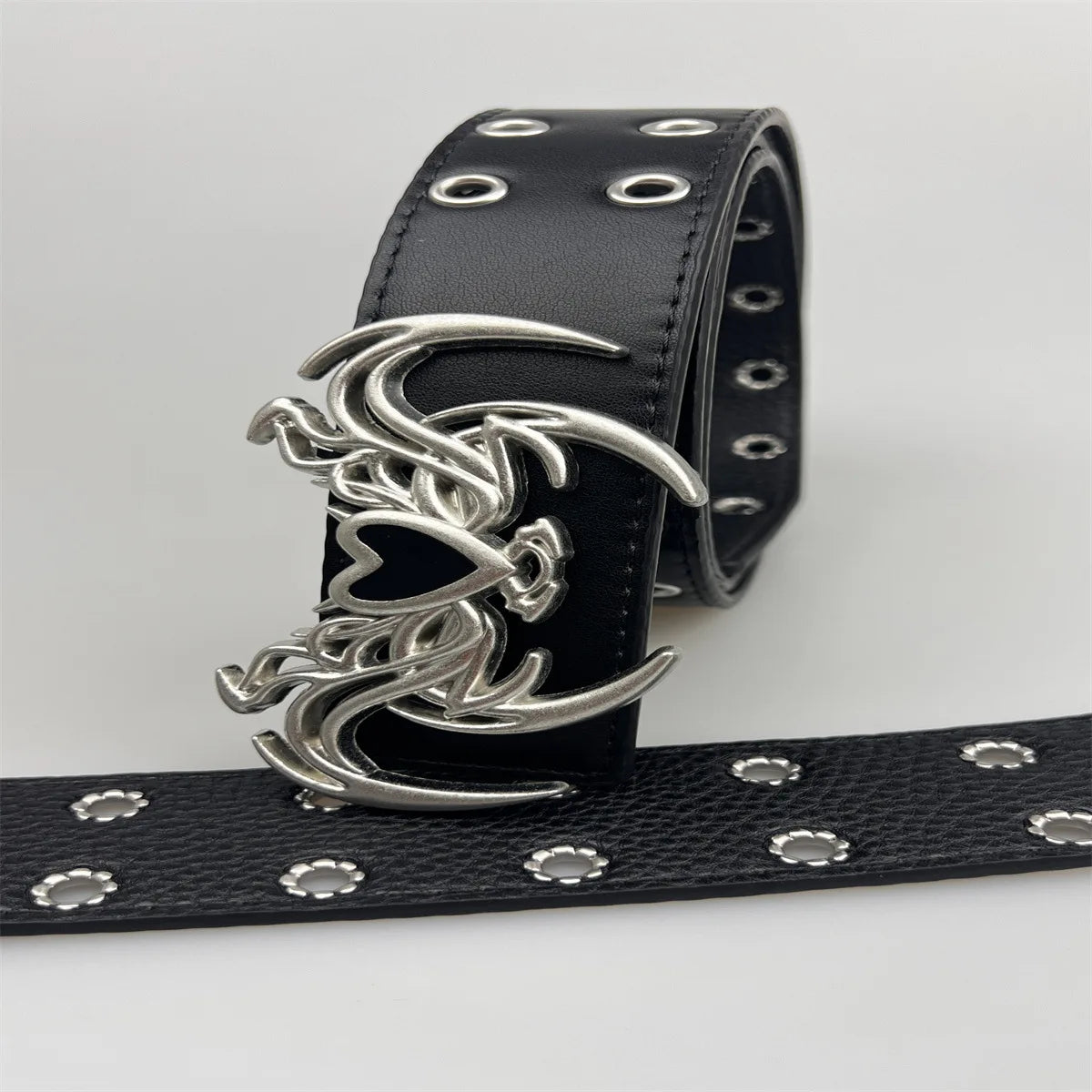 New Punk Embossed Love Belt - Versatile Gothic Style Belt LUNARITY GARAGE