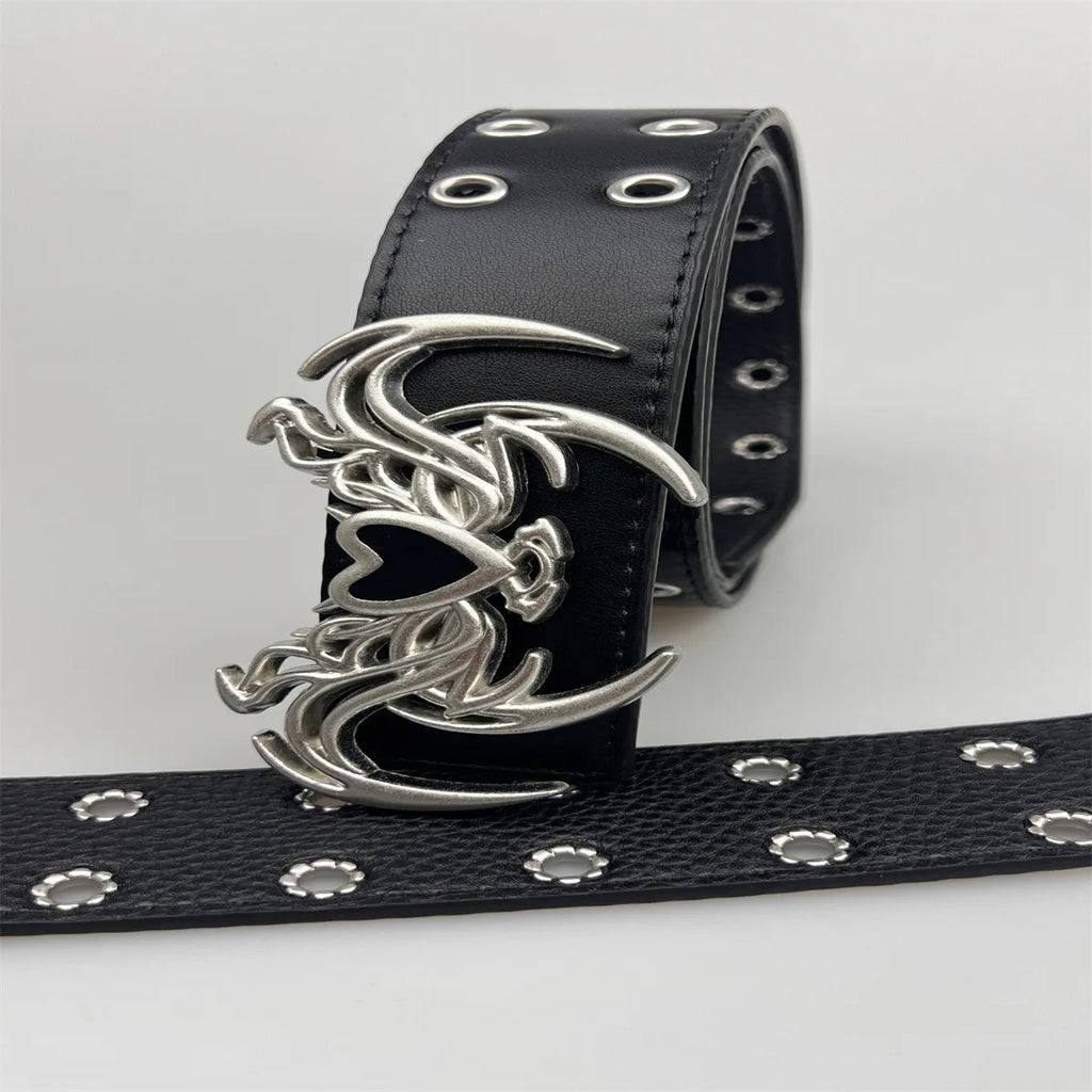 New Punk Embossed Love Belt - Versatile Gothic Style Belt LUNARITY GARAGE