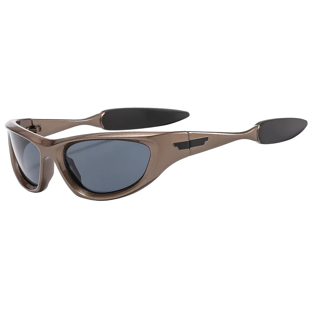 Y2K Luxury Designer Mirror Shades Sunglasses Sunglasses Lunarity Garage Gun Black