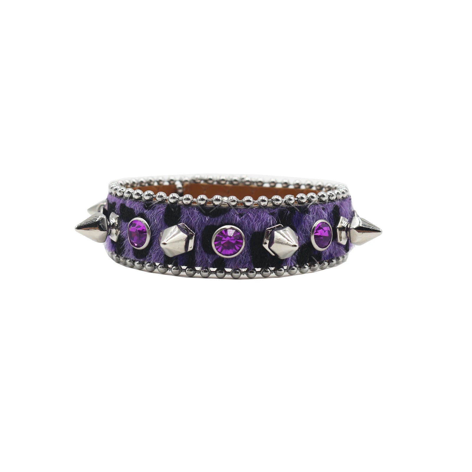 Superior Rhinestone Y2K Bracelet – Punk Style PU Leather Strap (Unisex) Bracelets LUNARITY GARAGE