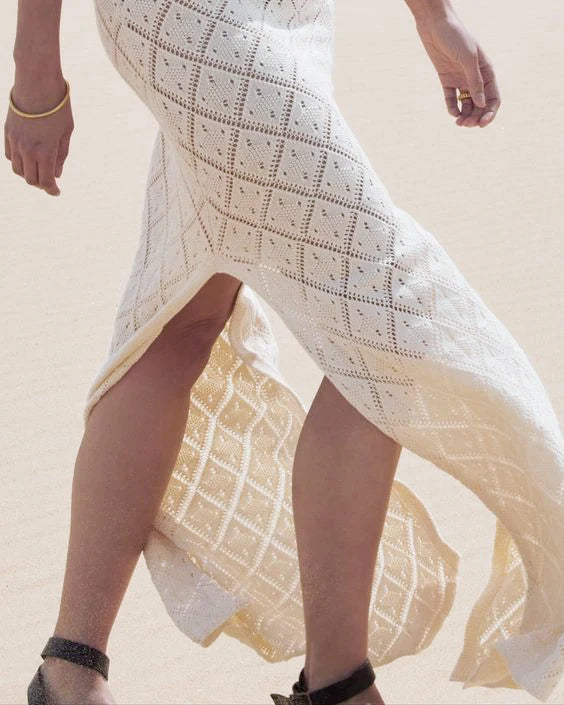 The Sexy Cut Out Slit Knit Mesh Maxi Cover-Up cover ups LUNARITY GARAGE