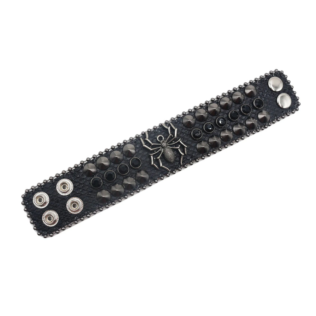 Original Designer Rhinestone Rivet Bracelet – Y2K Unisex Bangle Bracelets LUNARITY GARAGE