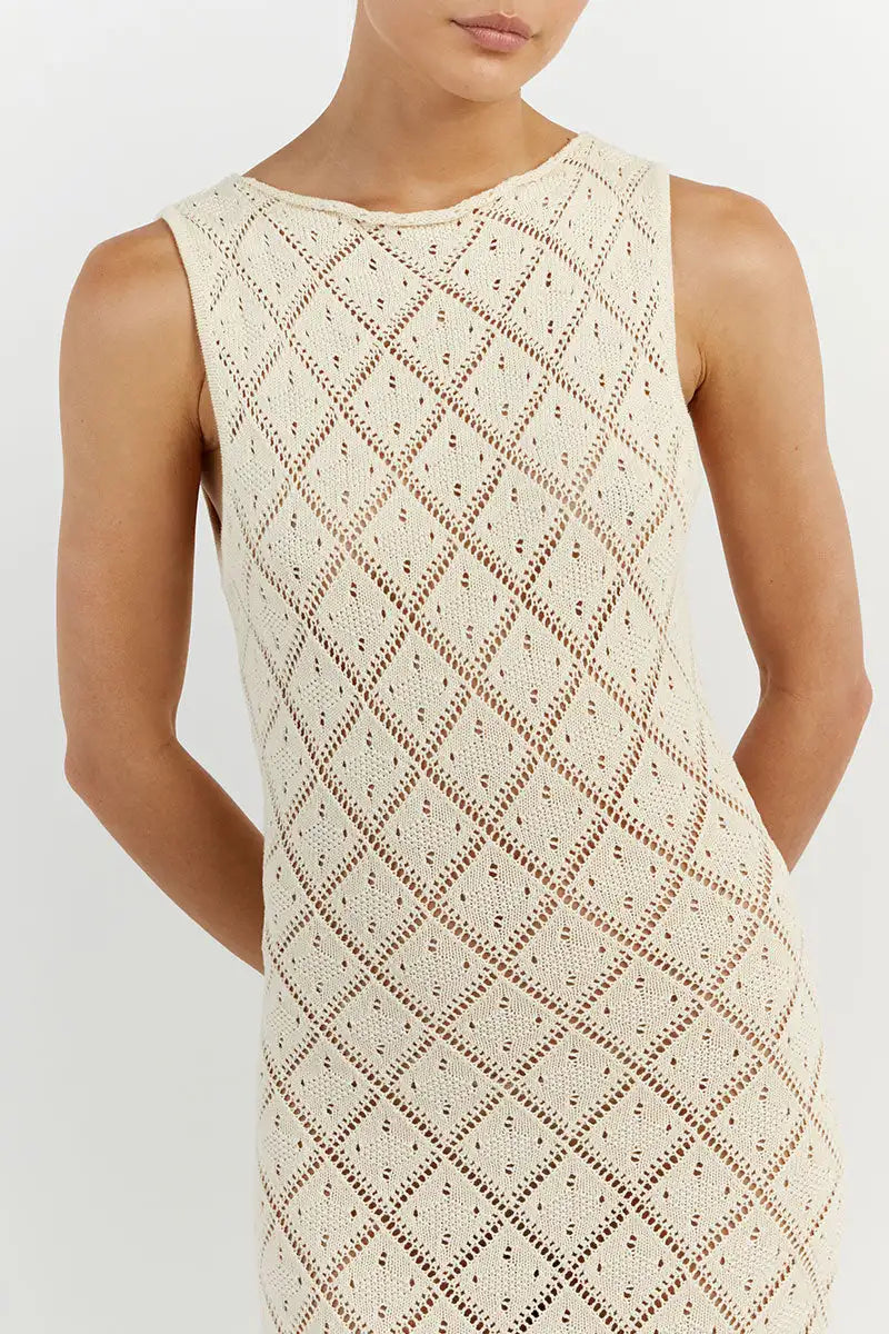 The Sexy Cut Out Slit Knit Mesh Maxi Cover-Up cover ups LUNARITY GARAGE
