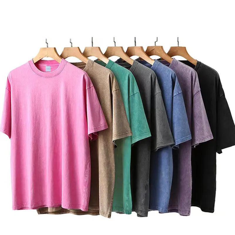 Heart Graphic Washed Cotton T-Shirt - Y2K Loose Retro Short Sleeve Tee Tshirt LUNARITY GARAGE