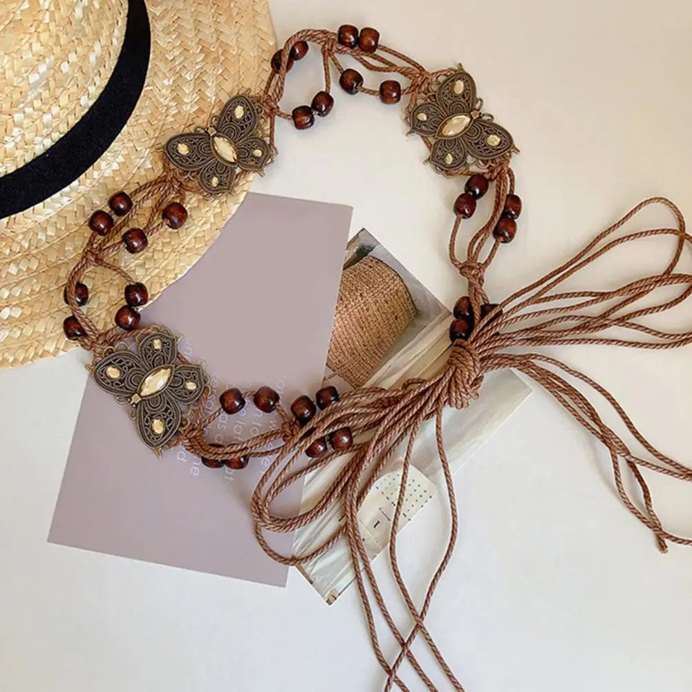 Ethnic Style Belt Women Belt Vintage Bohemian Beads Belt Lunarity Garage   