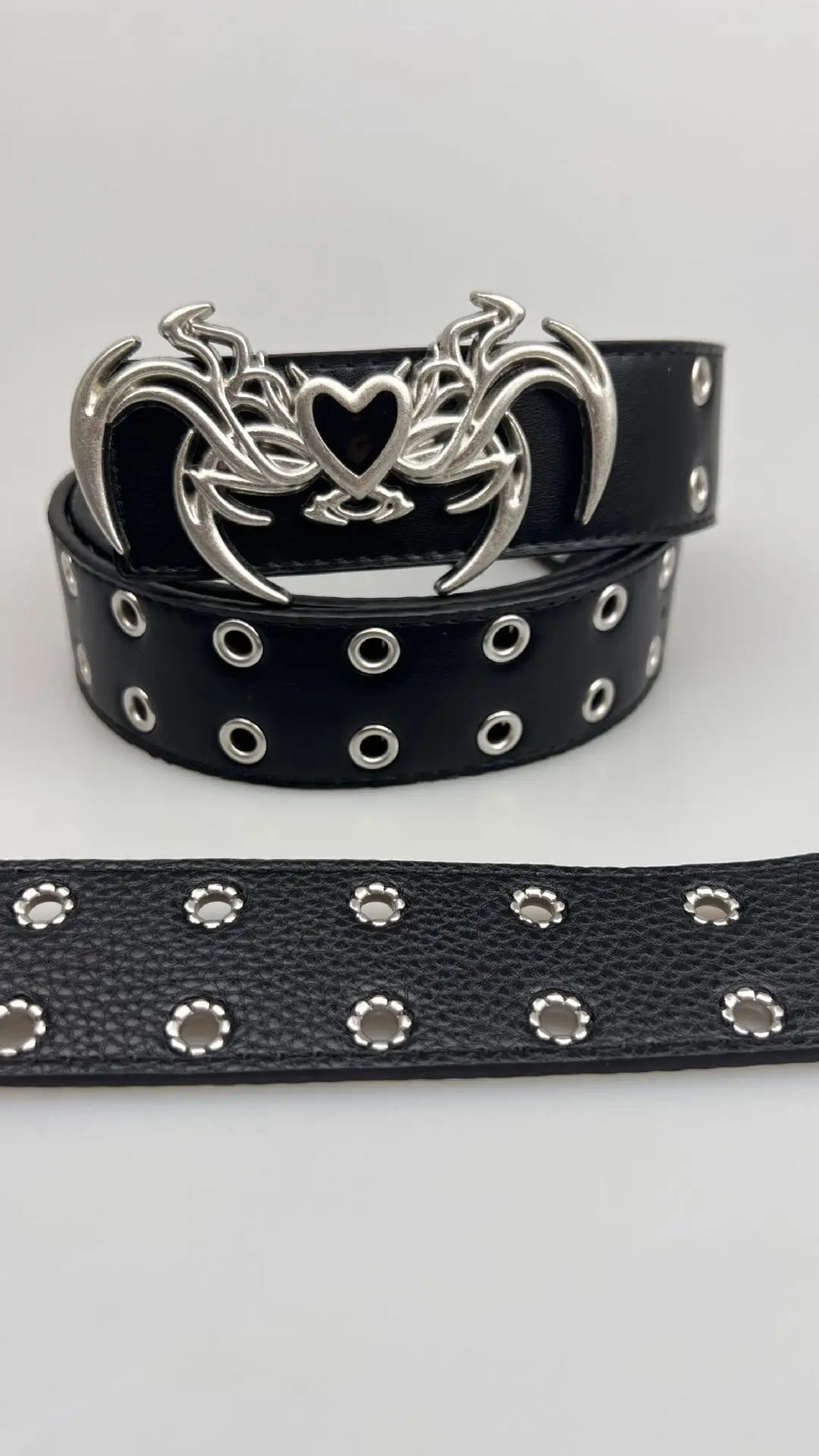 New Punk Embossed Love Belt - Versatile Gothic Style Belt LUNARITY GARAGE