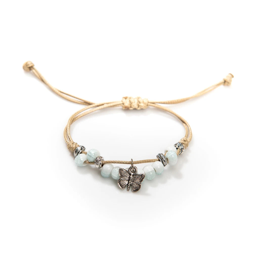 Handmade Butterfly Ceramic Cracked Ice Vintage Adjustable Bracelet bracelets LUNARITY GARAGE H920F