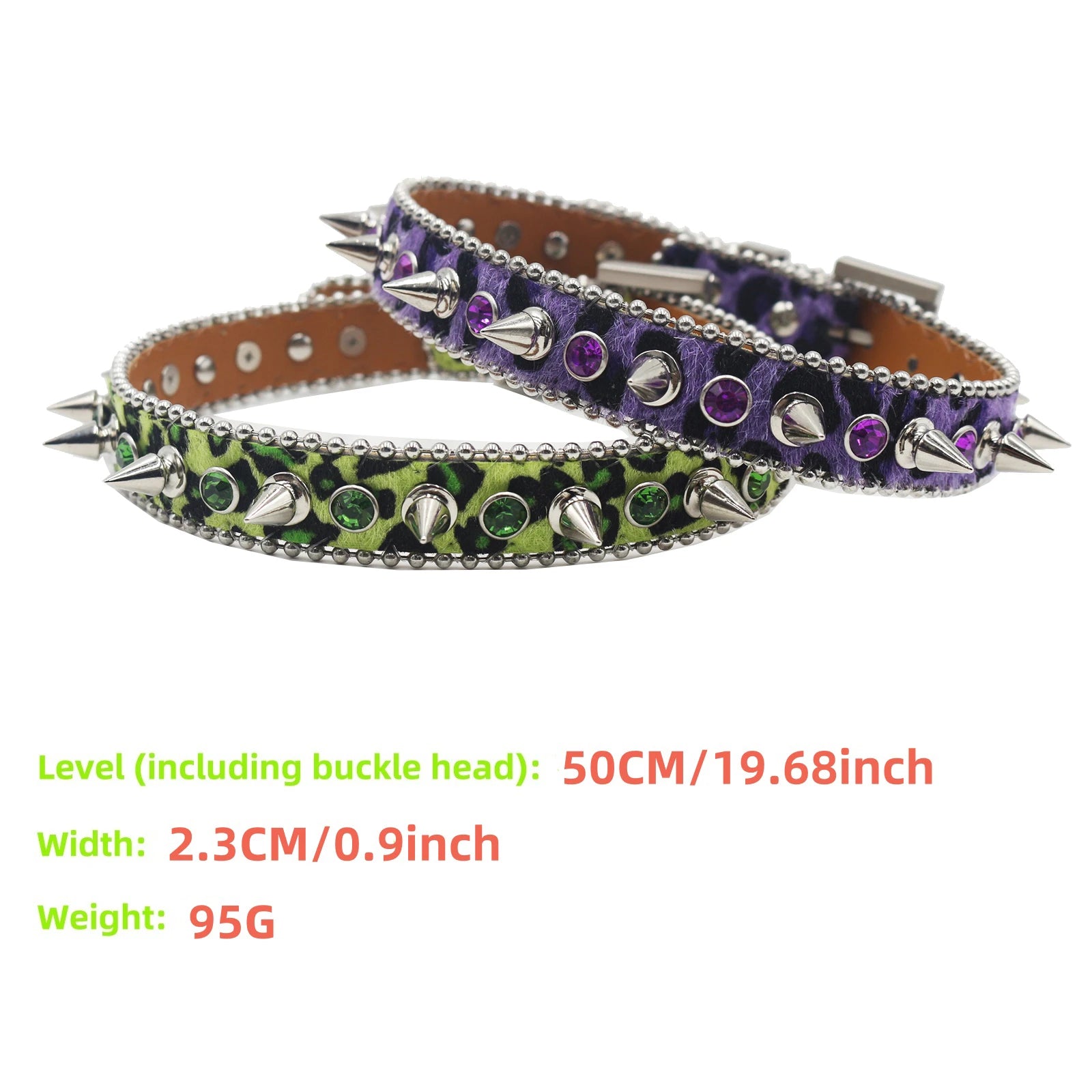 Gothic Leopard Rivet Rhinestone Choker – Y2K Steampunk Party Collar choker LUNARITY GARAGE