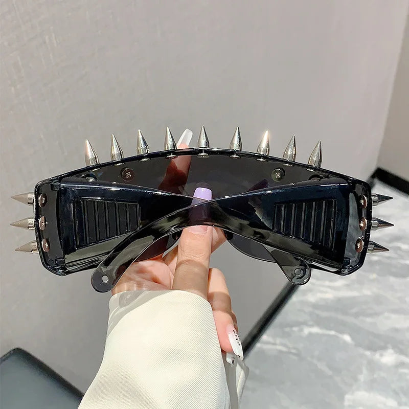 Cyberpunk Demon Metal Rivet Sunglasses Sunglasses Lunarity Garage