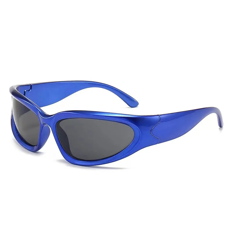 Y2K Sports Punk Square Sunglasses – Designer UV400 Mirror Shades for Women & Men Sunglasses Lunarity Garage C4