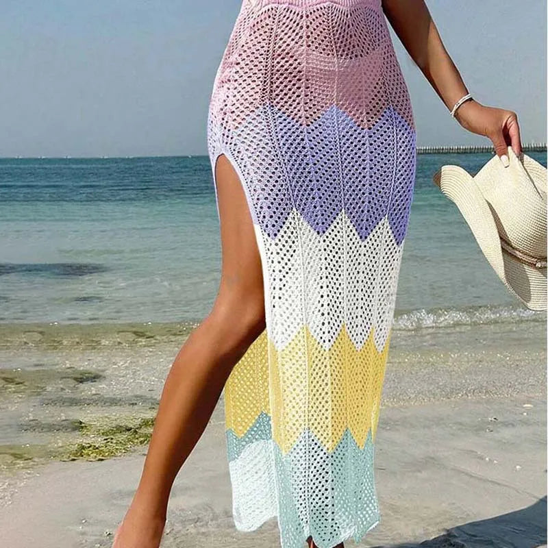 The Sexy Knit Beach Skirt Cover-Up covers up LUNARITY GARAGE