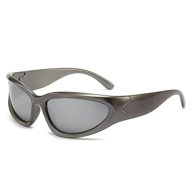 Y2K Sports Punk Square Sunglasses – Designer UV400 Mirror Shades for Women & Men Sunglasses Lunarity Garage C5