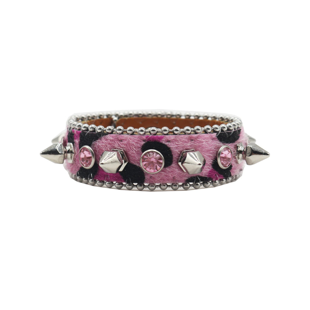 Rhinestone Y2K Bracelet – Unisex PU Leather Statement Jewelry Bracelets LUNARITY GARAGE