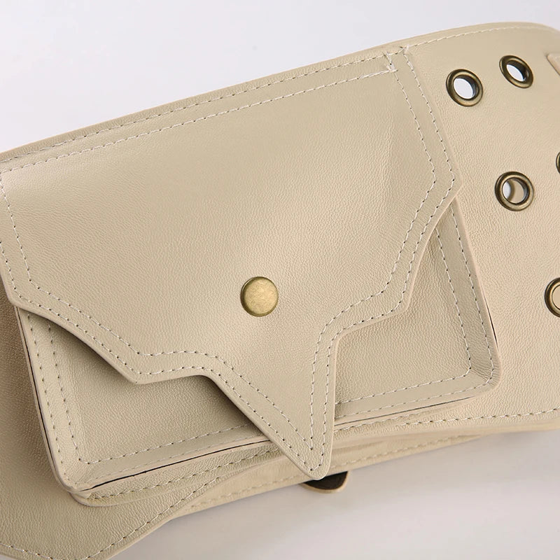 Vintage Exaggerated Western PU Leather Belt belt LUNARITY GARAGE   