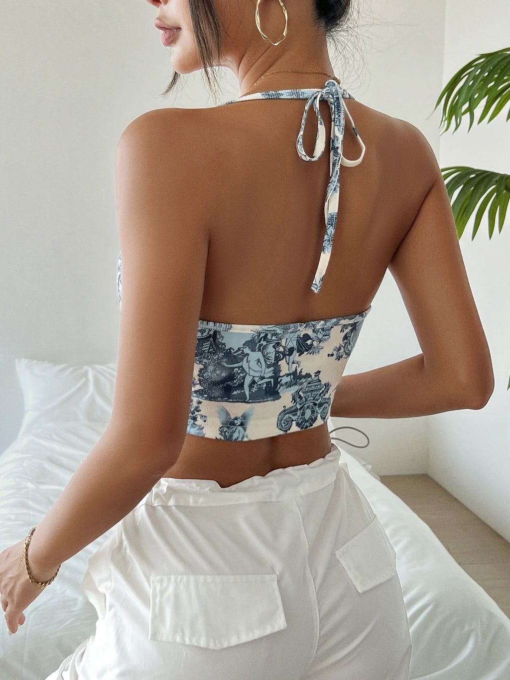 Summer Slim Sling Crop Top - Sleeveless Y2K Camisole Tank Vest crop top LUNARITY GARAGE