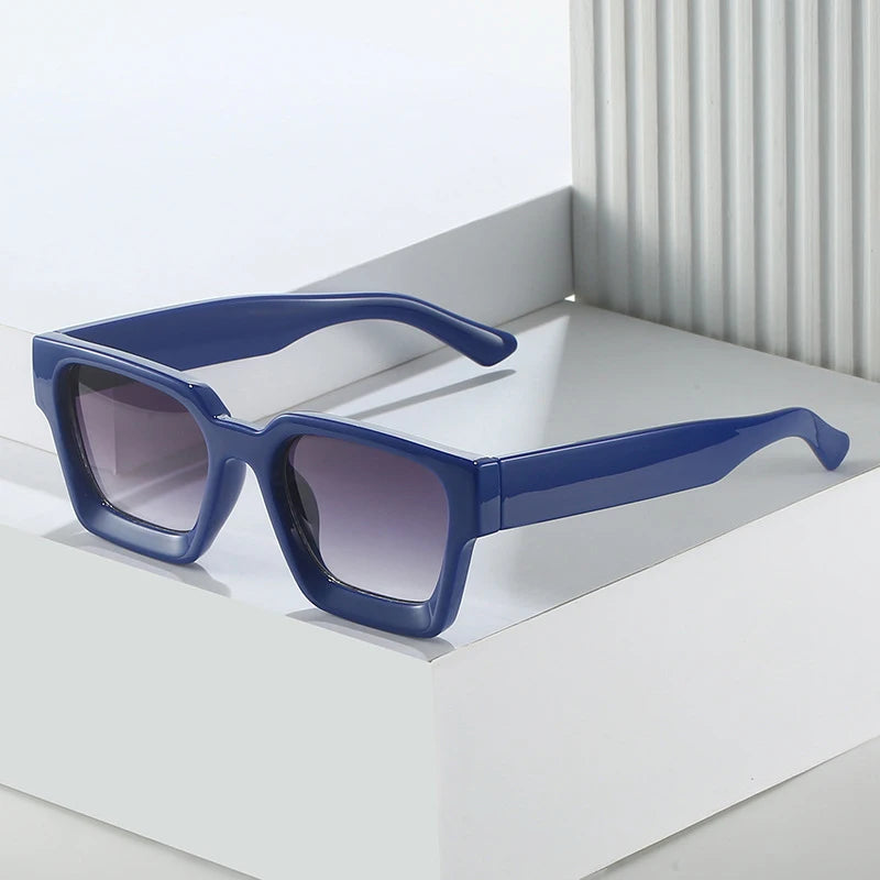 Vintage Square Candy Color Sunglasses – UV400 Gradient Designer Shades Sunglasses LUNARITY GARAGE