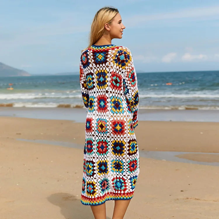 Crochet Kimono Beach Cover-Up covers up LUNARITY GARAGE