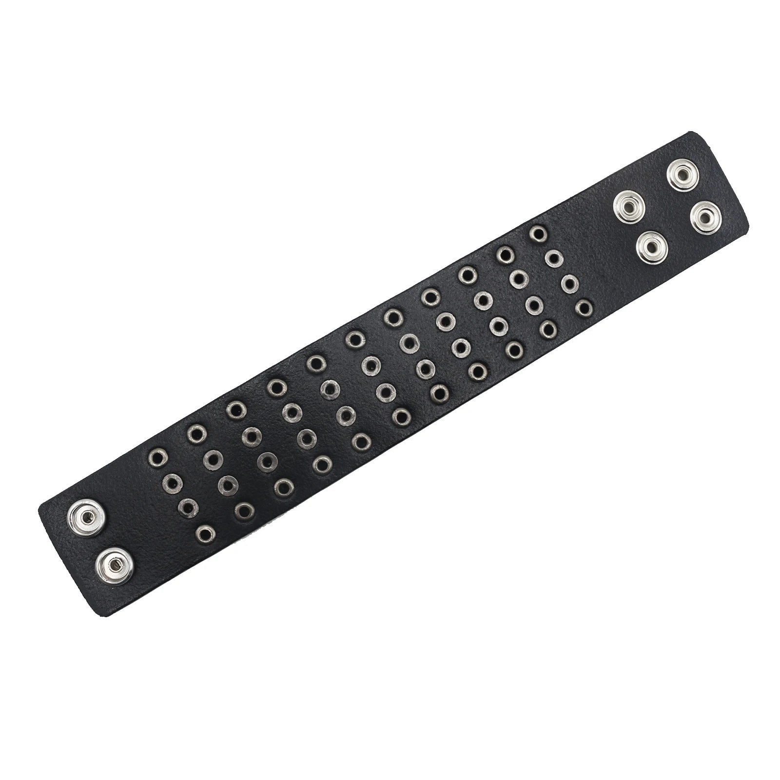 Punk Hip Hop Rock Genuine Leather Bracelet – Chain Rivet Unisex Bangle bracelets LUNARITY GARAGE