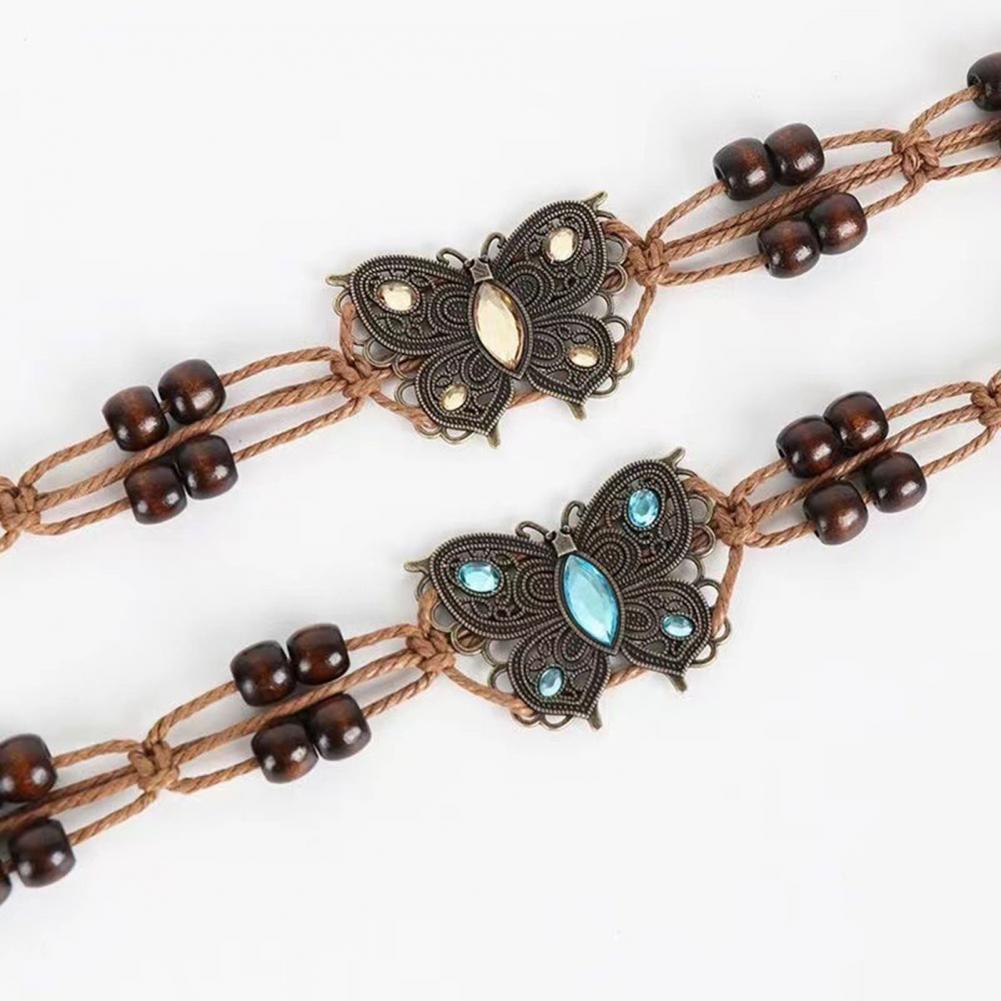 Ethnic Style Belt Women Belt Vintage Bohemian Beads Belt Lunarity Garage   