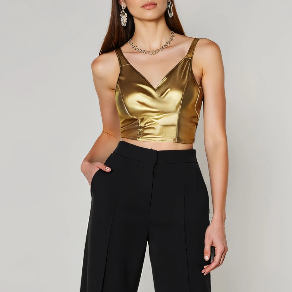 Fashion Skinny Fit Bowknot Tank Top - Sweetheart Neck Sleeveless Streetwear Tank top LUNARITY GARAGE
