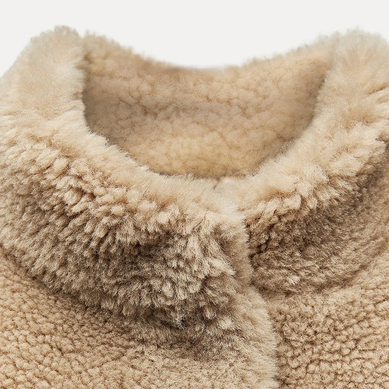 Chic Teddy Bear Faux Fur Coat Coats Lunarity Garage