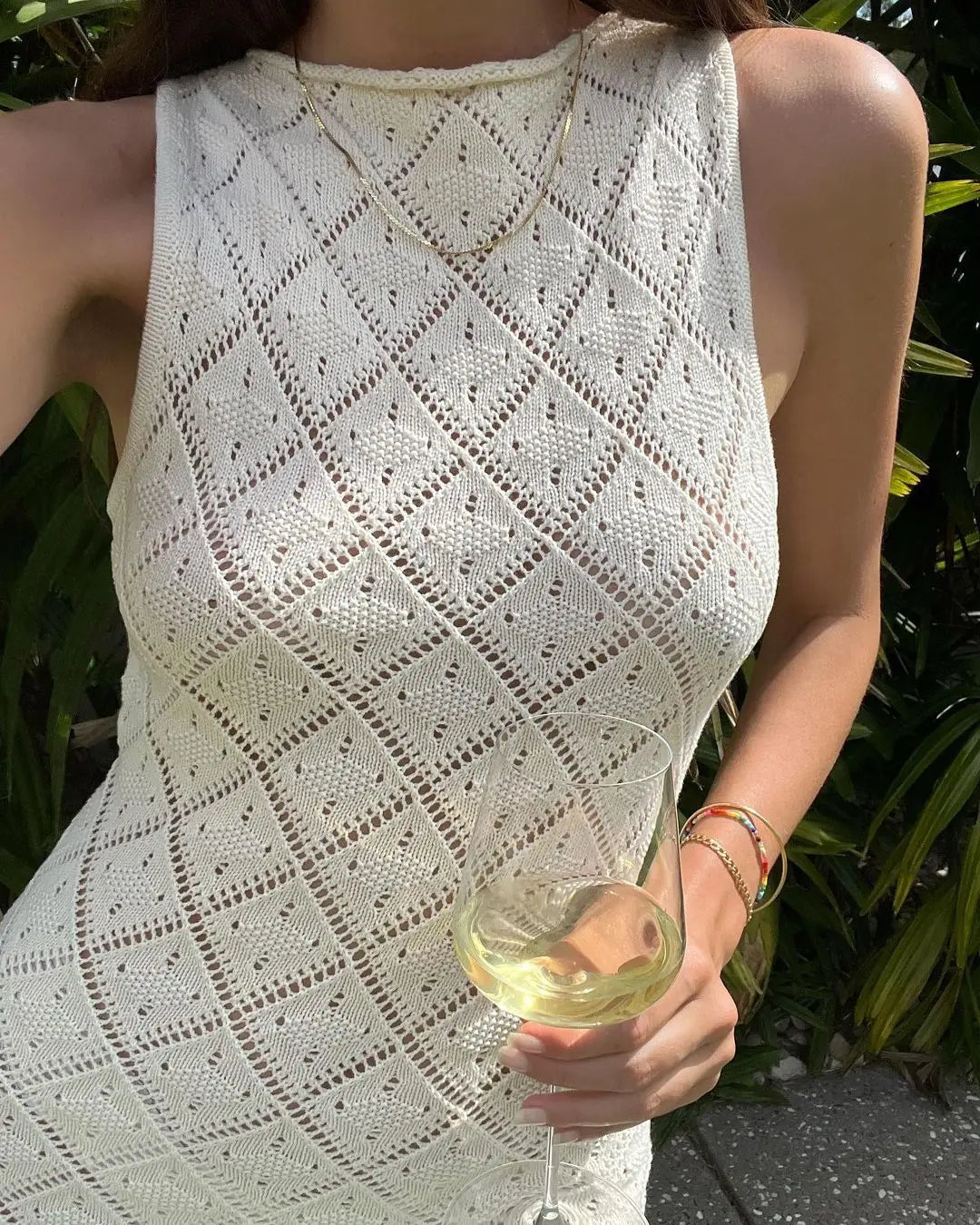 The Sexy Cut Out Slit Knit Mesh Maxi Cover-Up cover ups LUNARITY GARAGE