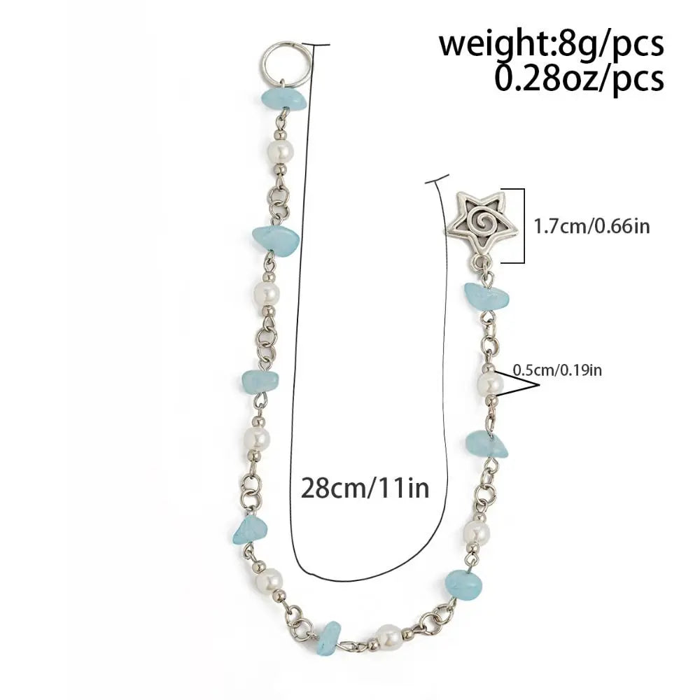 Colorful Stone Butterfly Fringe Headbands Hair Clips Lunarity Garage