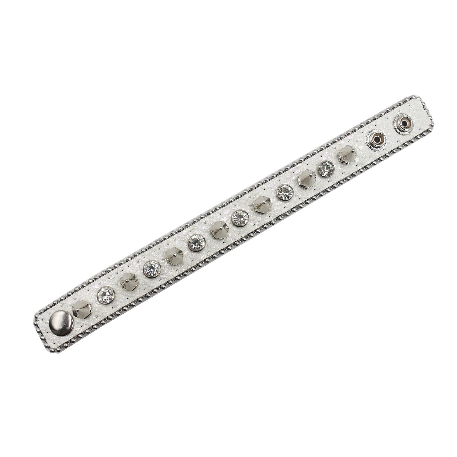 Rhinestone Denim Bracelet – Hip Hop Punk Rock Y2K Style (Unisex) Bracelets LUNARITY GARAGE